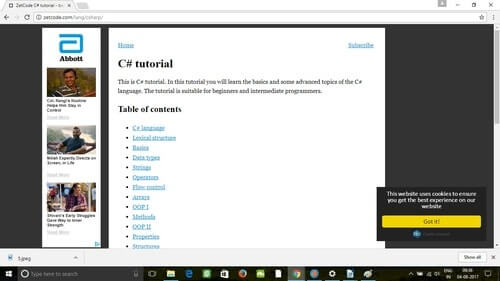 C# Tutorial