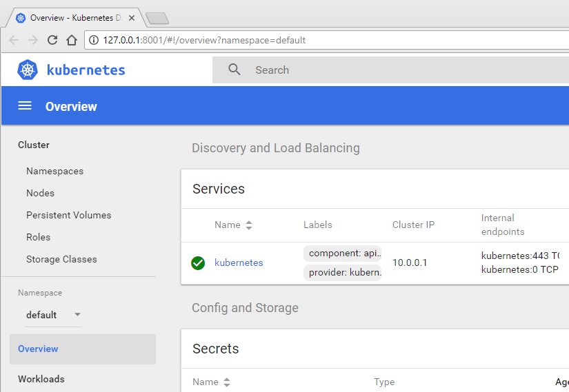 Kubernetes Dashboard AKS 