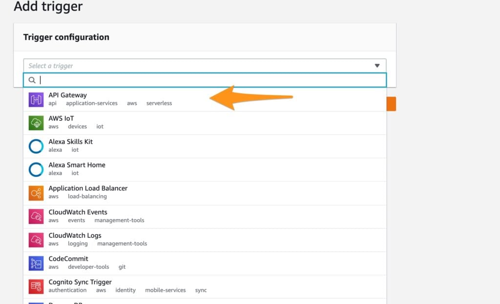 Select API gateway