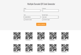 Multiple Barcode/QR Code Generator