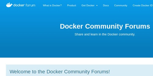 Docker Community Forums