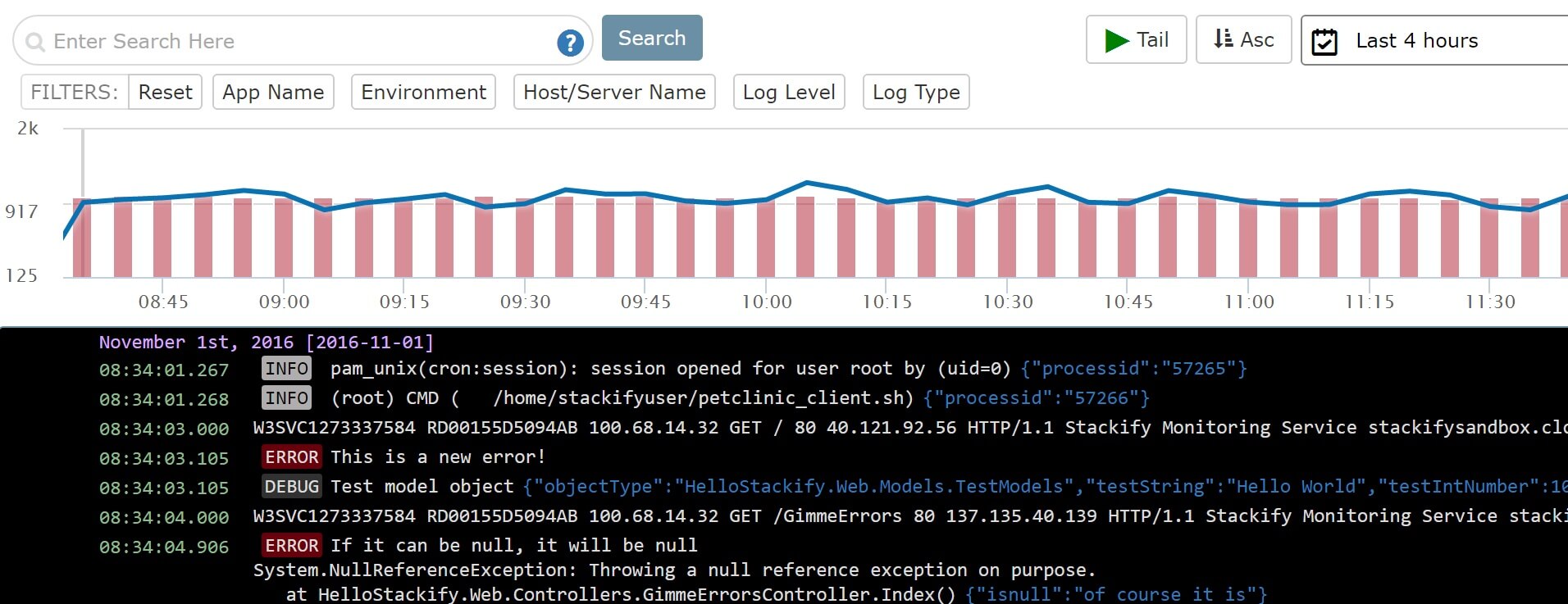 Retrace Log Management