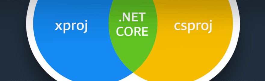 Using xproj and csproj with .NET Core v1 & VS2015