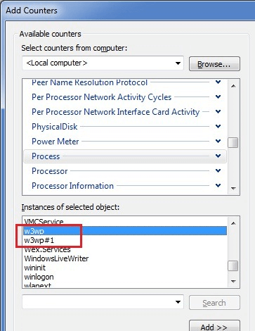 Performance Counter Configuration