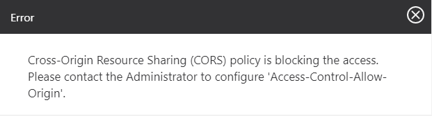 CORS-error-popup