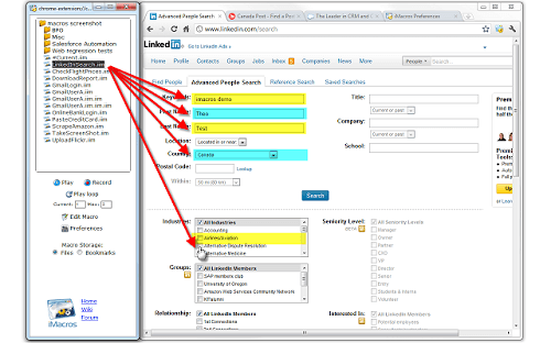 iMacros for Chrome