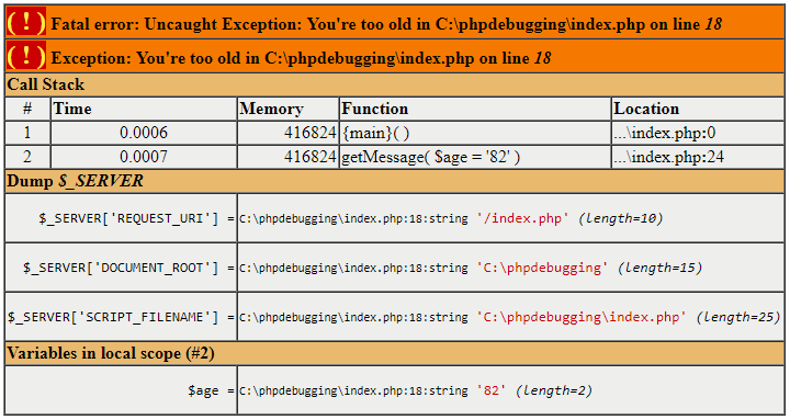 PHP Debugging Xdebug