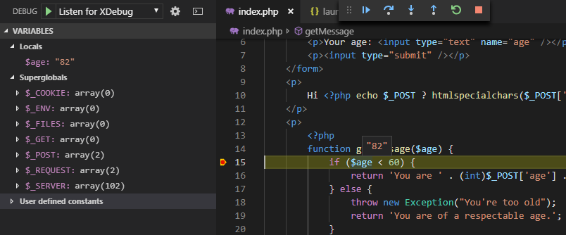 Interactive Debugging Xdebug