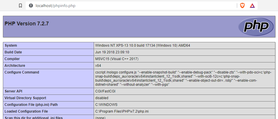 IIS PHP Settings