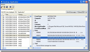 TraceTool error logging