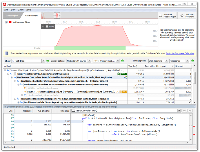 RedGate's ANTS Performance Profiler.