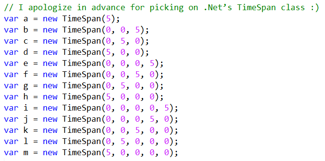 newtimespan Static Factory Methods 