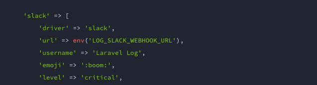 Laravel Slack Driver