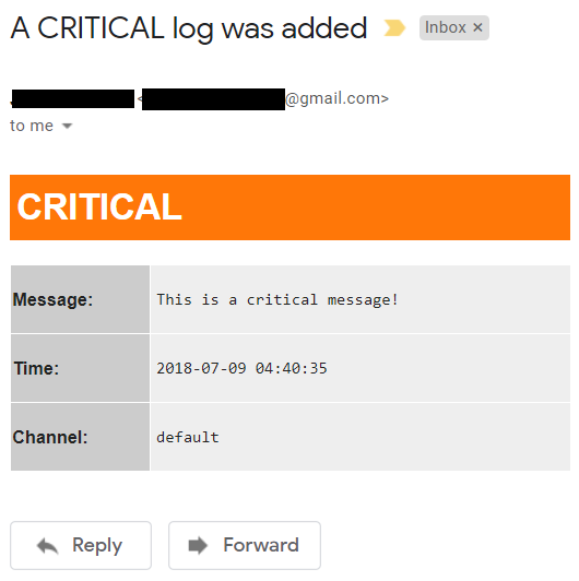 critical log